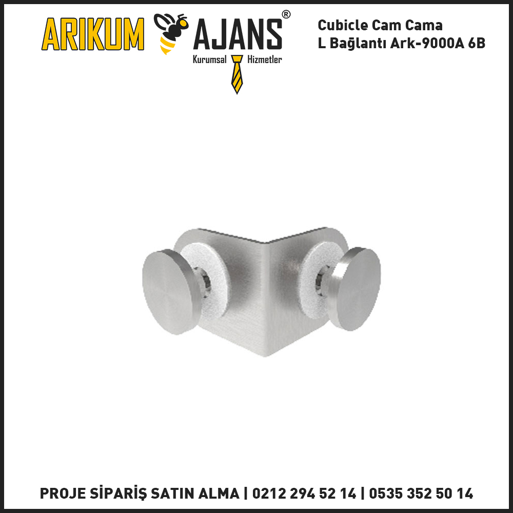 Cubicle Cam Cama L Bağlantı Ark-9000A 6B