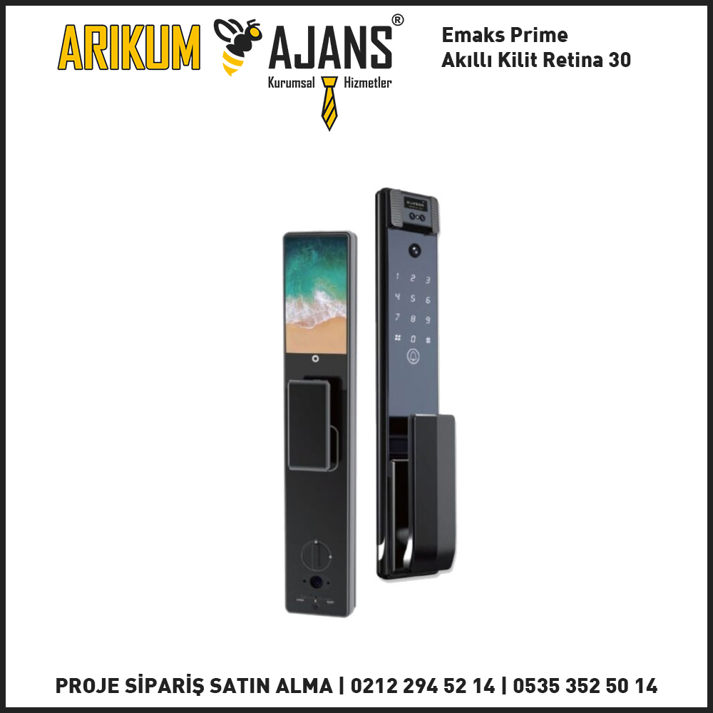 Emaks Prime Akıllı Kilit Retina 30