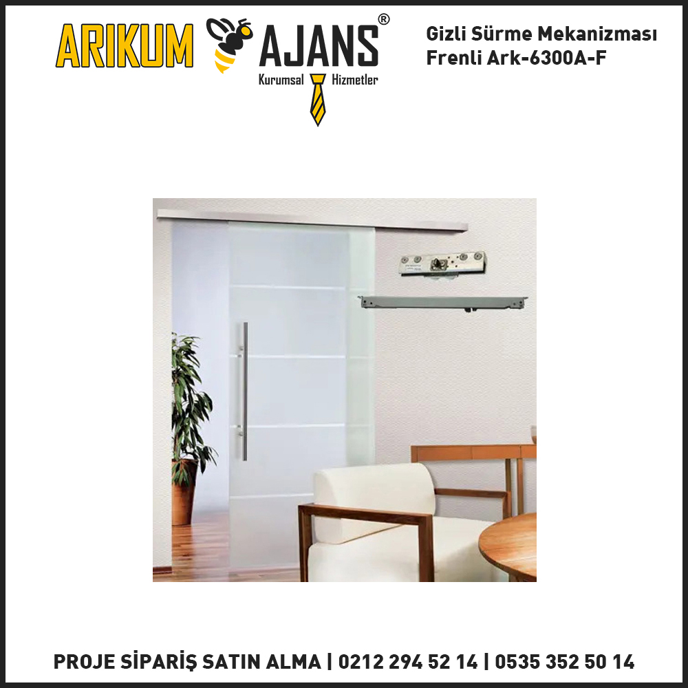 Gizli Sürme Mekanizması Frenli Ark-6300A-F