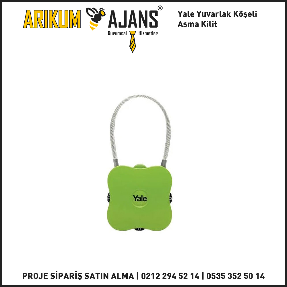 Yale Yuvarlak Köşeli Asma Kilit