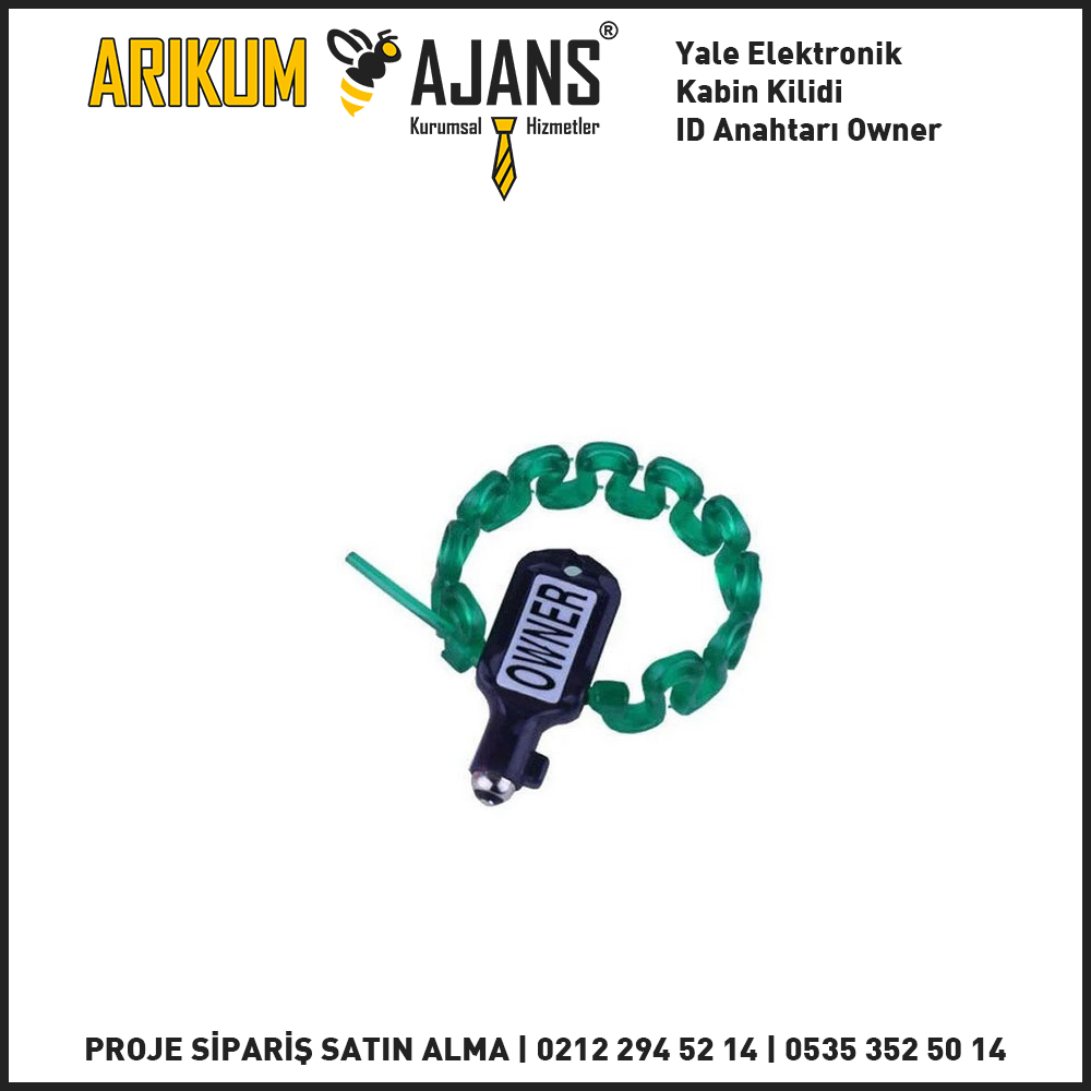 Yale Elektronik Kabin Kilidi ID Anahtarı Owner